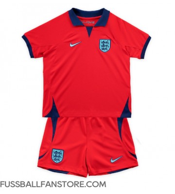 England Replik Auswärtstrikot Kinder WM 2022 Kurzarm (+ Kurze Hosen)